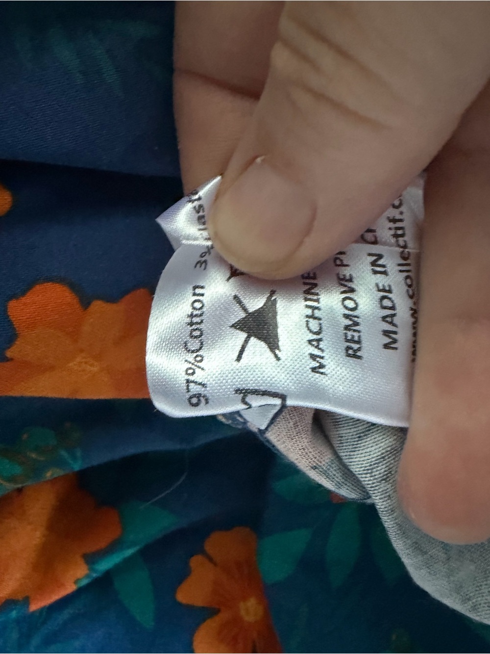 Modcloth Navy Blue Midi Dress with Orange Floral Print - Picture 9 of 11